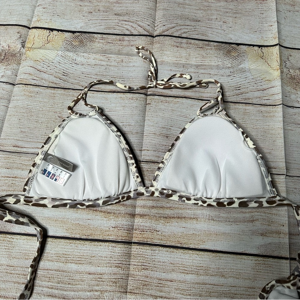 Moontide String Leopard Print Bikini Set - Picture 4 of 12